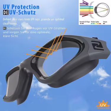 ZABERT W1 Плавальні окуляри для дорослих, антифог, UV-захист, водонепроникні, унісекс, сірі, прозорі лінзи