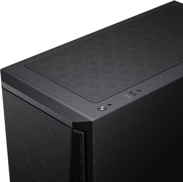 Корпус Phanteks Eclipse G370A чорного кольору | Midi-Tower з темперованим склом та сітчастою передньою панеллю, підтримка радіатора 360мм, сумісний з SSI-EEB, з 3x 120мм ARGB вентиляторами