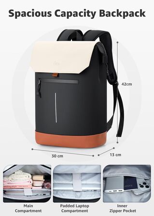 Стильний рюкзак для жінок та чоловіків з відділенням для ноутбука 15.6