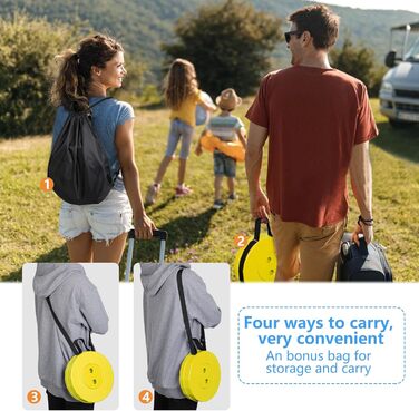 Складний стілець GeeRic: телескопічний, для кемпінгу та риболовлі, дитячий, зелений (жовтий)