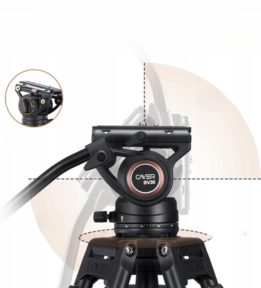 Міцний відеоштатив Cayer BV30, висота 162,5 см