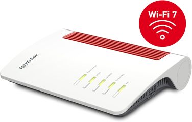 Fritz!Box 4690: Wi-Fi 7 Mesh Роутер для кабелю, DSL або оптики, до 6960 Мбіт/с, 1x 10G WAN, 3x 2.5G LAN