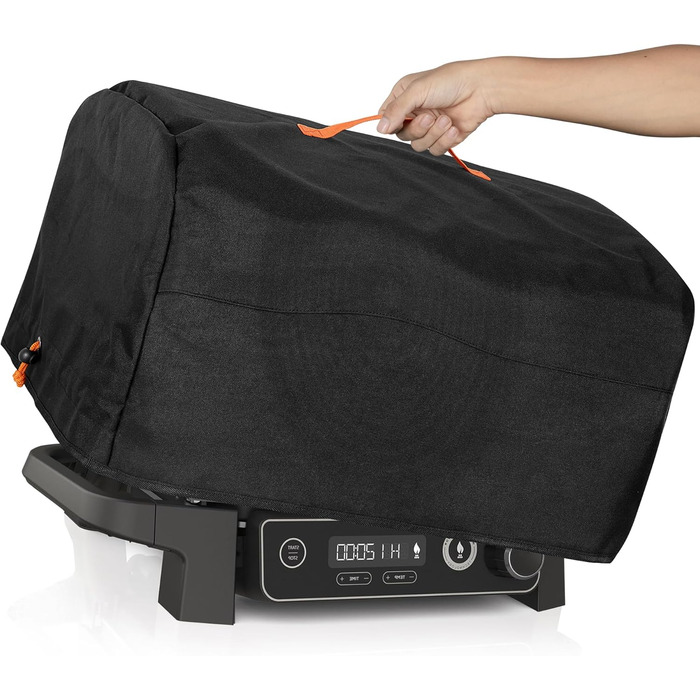 HODRANT Portable Grill Cover Compatible with Ninja OG701 OG751 OG700 Series Woodfire Grill, Grill Carry Bag with Handle and Inner Pocket, Grill Accessory Bag for Outdoors, Cover Only