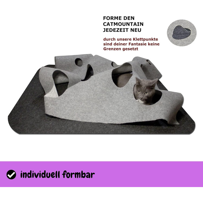 CatMountain® Cat Carpet, Cat Tunnel, Cat Toy, Interactive Cat Toy, Kitten Toy for Your Cat.