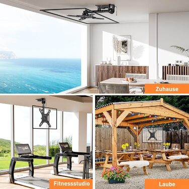 ELIVED Adjustable TV Wall Mount for 24-65 inch Flat & Curved TVs - VESA 400x400, 45kg Capacity