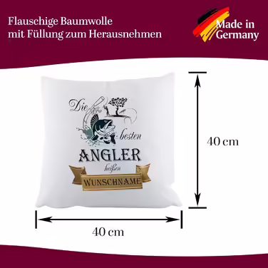 Fluffy Pillow - The best anglers' wish name decorative pillow, sofa pillow, printed pillow, cotton pillow