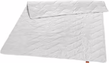 sleepling 196354 Nature Duvet Cover, Wild Silk Duvet Cover, Summer Duvet Cover, Silk Duvet Cover with 100% Wild Silk, Cover 100% Cotton, Made in Germany, Ökotex, washable at 40 degrees, 155 x 200 cm, white
