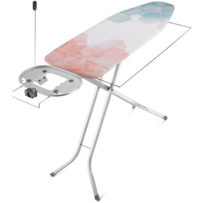 Гладильна дошка Vileda Perfect 2 в 1 Plus, 122 x 44 см, з регульованою підставкою для праски та висувним металевим кріпленням