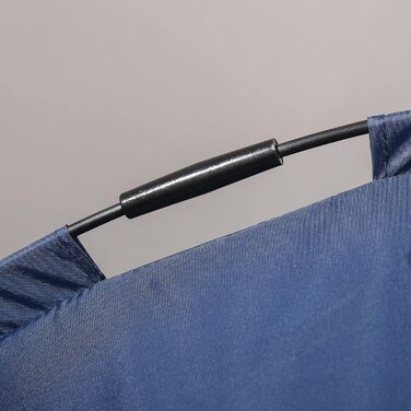 Підвищене собаче ліжко PawHut з балдахіном, для собак, вулиця, дихаючий матеріал, тафта, кемпінг, темно-синій, 61 x 46 x 62 см