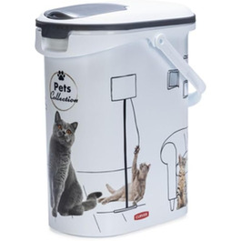 Контейнер для котячого корму Curver Pets Collection – 10 л, білий