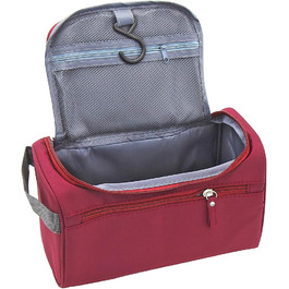 Косметичка для подорожей Kulturbeutel: універсальна косметичка для чоловіків та жінок, підвісна валізка для дрібниць (темно-червона)