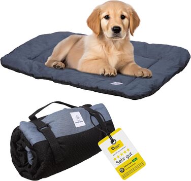 Килимок для собак Wanderpfote, 75 x 50 см, ортопедичний, вологостійкий, синій (M)