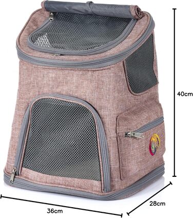 Рюкзак для тварин ROSA: переноска для собак та котів, рюкзак-переноска, зручний та дихаючий