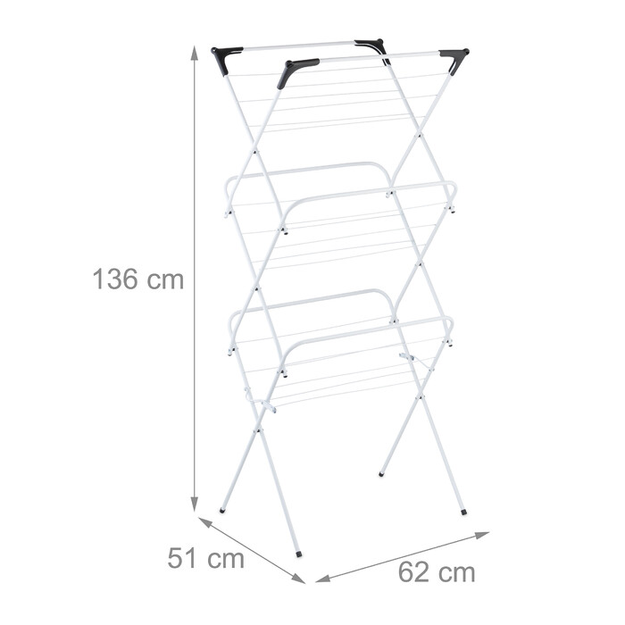 Relaxdays Folding Clothes Drying Rack