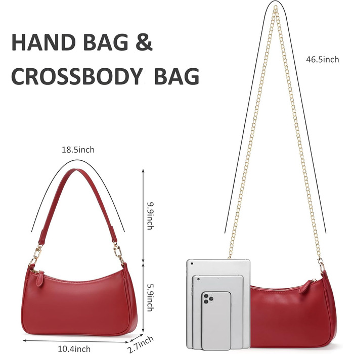 Сумка жіноча WantGor Clutch Tote червона: кросбоді, міні-хобо, екошкіра, ретро