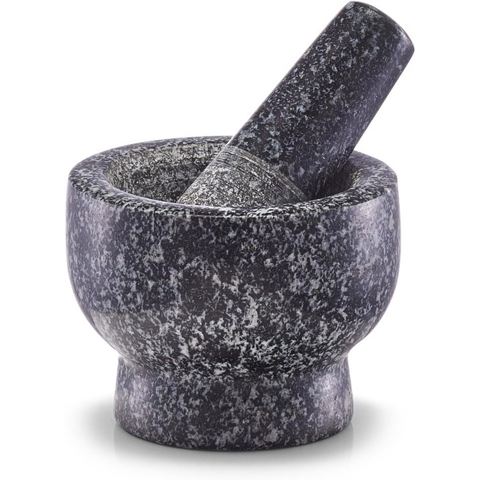 Набір ступки та пестика Zeller 24501, граніт, 9x9x6,5 см, антрацит