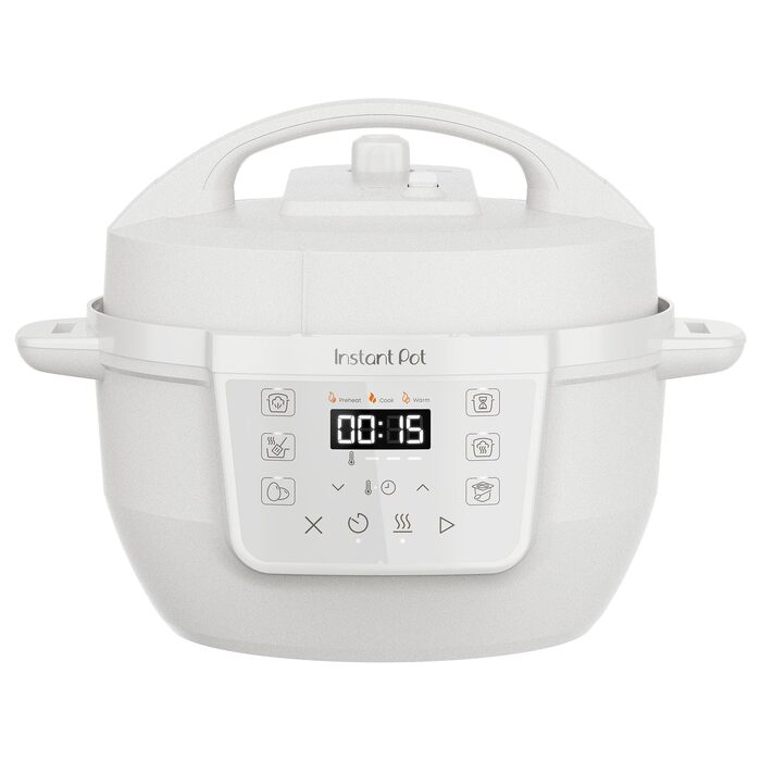 Мультиварка Instant Pot 3.8L 7-в-1 - мультикухня, сковорода, рисоварка, йогуртниця, пароварка, підігрівач їжі, Schwartz (білий, 3.8L)