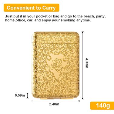 Металеве тютюнопакувальник Peaky Blinders для 14 сигарет (золотий)