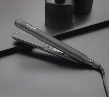 Diva Pro Styling Digital Flat Iron - Ceramic Plates - Auto Shutoff - 3m Cord - Black