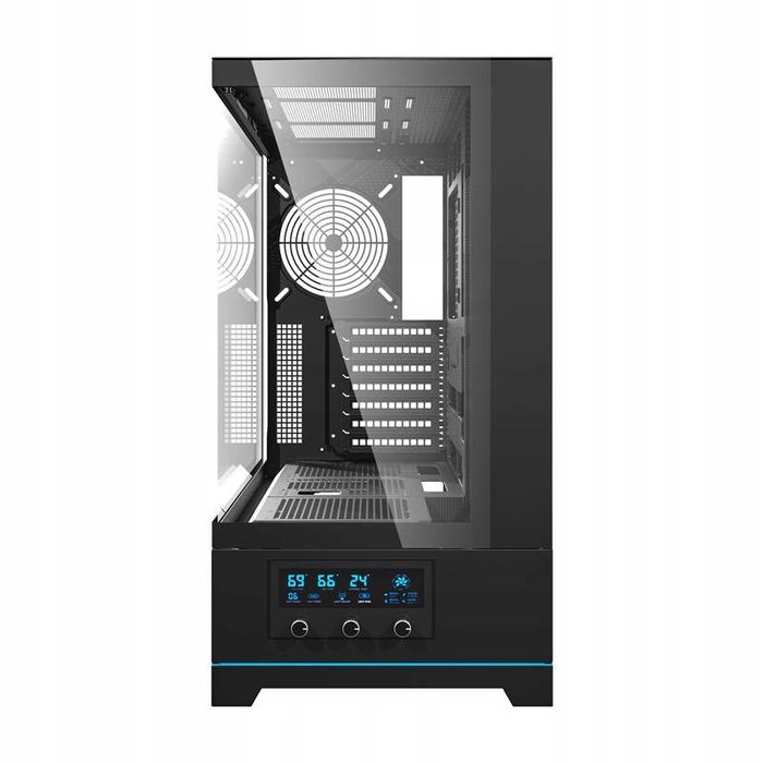 Корпус для ПК DarkFlash DY451 ATX Midi Tower Gaming, загартоване скло, чорний
