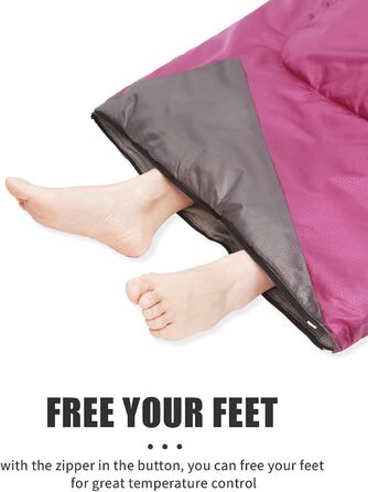 Lightweight Waterproof Sleeping Bag for Adults - Cold Weather Camping & Hiking | Compression Bag Included