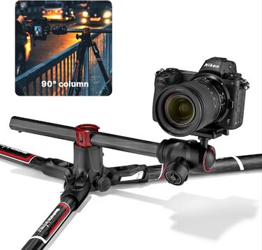 Штатив Manfrotto Befree GT XPRO з алюмінієвою головкою 496, Twist Lock, для DSLR та беззеркальних камер з довгими об'єктивами, макрозйомка