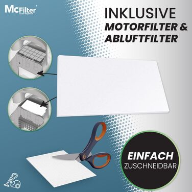 Набір фільтрів McFilter для пральних машин (12 шт.) | Ø 32/35 мм | Універсальний (Bosch, Siemens, Miele, Kärcher, Rowenta, Severin, AEG, Grundig)