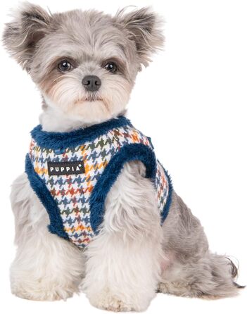 Жилет для собак Puppia Gianni Step-in з квітковим принтом, теплий зимовий, для маленьких та середніх собак, вишневий, розмір L