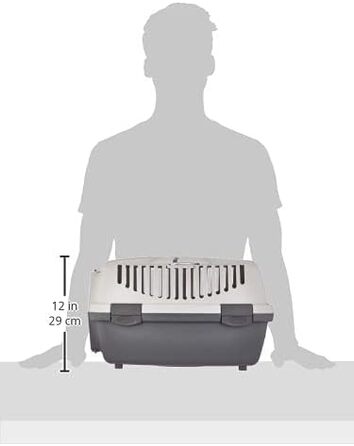 Транспортний бокс Trixie Capri 1, XS (32x31x48 см), темно-сірий/світло-сірий