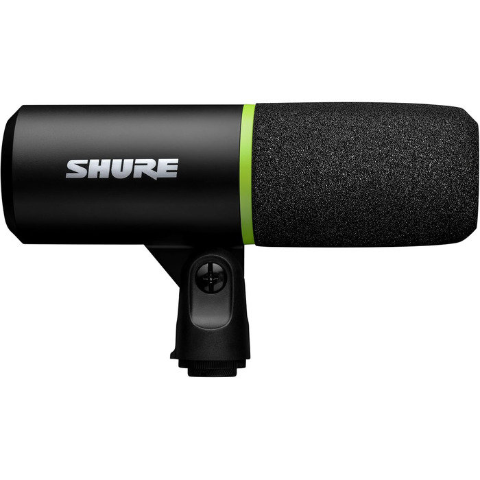 Shure MV6 USB Мікрофон для Ігор та Стрімінгу, Динамічний, USB-C, для PC Gamer та Стрімера