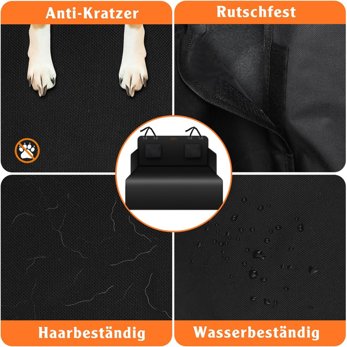 Захист для багажника автомобіля Alfheim для собак Premium, водовідштовхуючий та стійкий до подряпин, підходить для седанів та компактних/середніх SUV