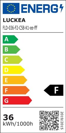 Стельова LED-лампа LUCKEA 36W з регулюванням яскравості, дистанційним керуванням та сенсорним вимикачем для вітальні, спальні, офісу