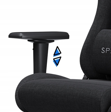 Ігрове крісло Sense7 Spellcaster XL FUKU, тканина, чорне