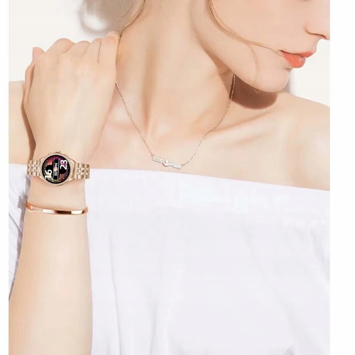 Смарт-годинник Smart-Trend з цирконіями, рожевий