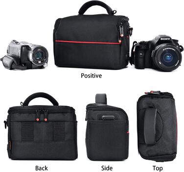 Чохол для камери FOSOTO SR-Kameratasche, чорний, водонепроникний, середній