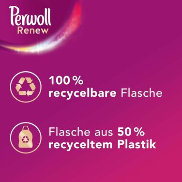 Рідкий засіб для прання Perwoll Renew Blütenrausch для кольорового та білого одягу, квітковий аромат, 1.44 л (на 50 прань)