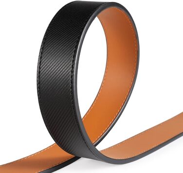 Чоловічий шкіряний ремінь VRLEGEND з автоматичною пряжкою, без дірок, для ділового костюма, розмір регулюється, з подарунковою коробкою, чорний (52W-56W, 160см)