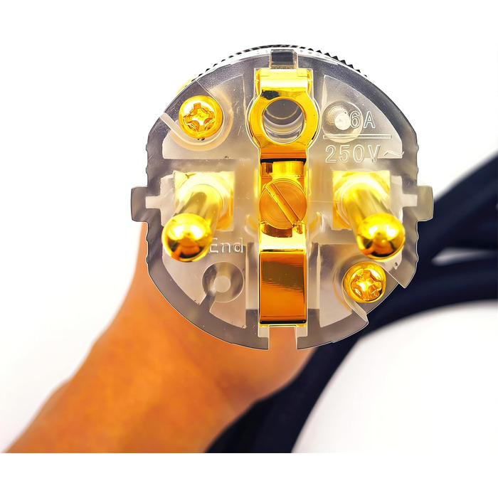 Аудіокабель живлення WAudio 10AWG Hi-Fi для електроніки, роз'єми Schuko та IEC, 2м