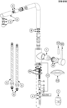 Кухонний змішувач BLANCO MILA чорного матового кольору, високого тиску, з висувним виливом та керамічною картриджі
