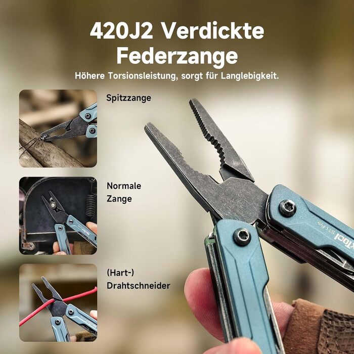 Мультитул NexTool Mini Sailor S11 Pro (12-в-1), сталь, для кемпінгу, туризму, DIY, EDC, подарунок для чоловіків