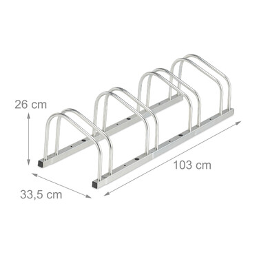 Relaxdays Bike Stand for 4 Bikes