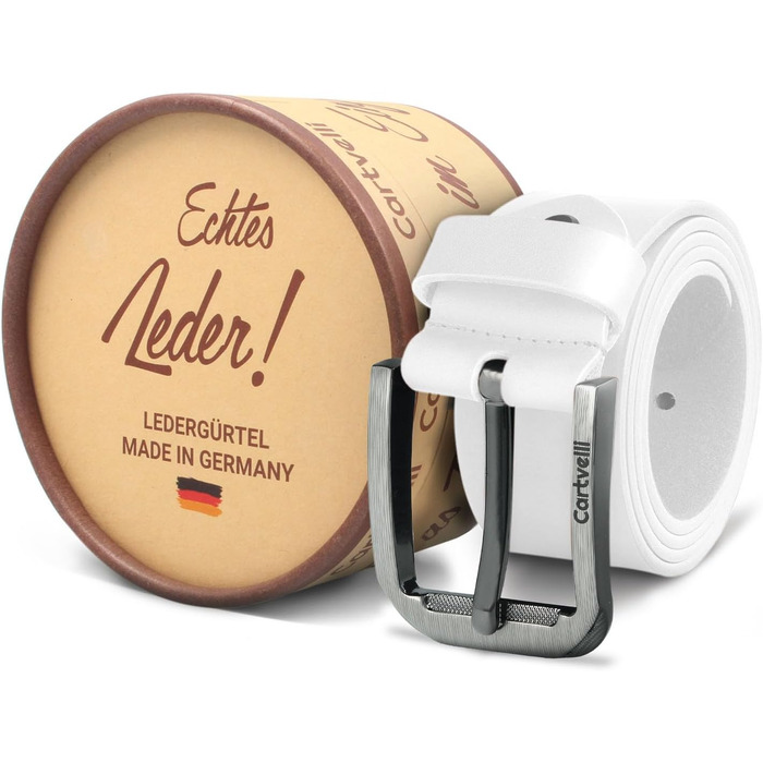 Чоловічий шкіряний ремінь преміум-якості, виготовлений у Німеччині, з подарунковою коробкою. Ширина 40 мм. Зверніть увагу на таблицю розмірів.