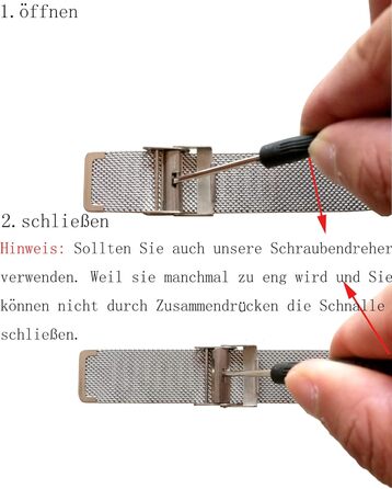 Жіночий годинник Hannah Martin: аналоговий кварц, водонепроникний, з нержавіючої сталі, ультратонкий, сіре мережате плече, біле покриття