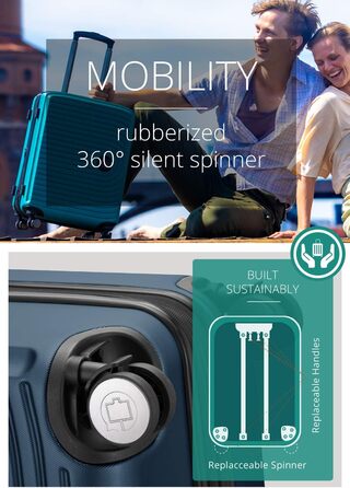 Чемодан великий хардлайнер 77 см, TSA, 130 л, розширення об'єму, темно-синій