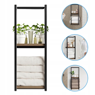 Двоярусний настінний рушникотримач для ванної кімнати, сучасний мінімалізм