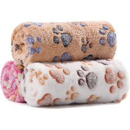 М'яка ковдра для собак та котів Demigeat, 3 шт. - тепла, миється, для літа та весни, велика лапка