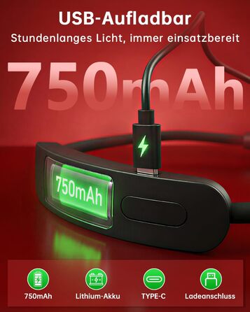 Світлодіодна лампа для читання з кліпсою 670 нм, з функцією пам'яті, димуванням та USB-зарядкою. Безсиній, портативний світильник для читання в ліжку, нашийний ліхтар
