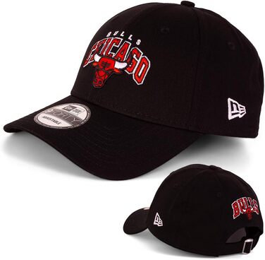Кепка New Era - Бейсболка з лімітованим дизайном MLB NBA NFL - Янкиз, Лейкерс, Буллз, Рейдерс, Чіфс, Доджерс, Сіхокс, Сокс, 49ers (Чікаго Буллз Чорна V2)