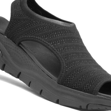 Skechers Arch Fit City Catch: жіночі сандалі з текстилю (38 EU, чорні)