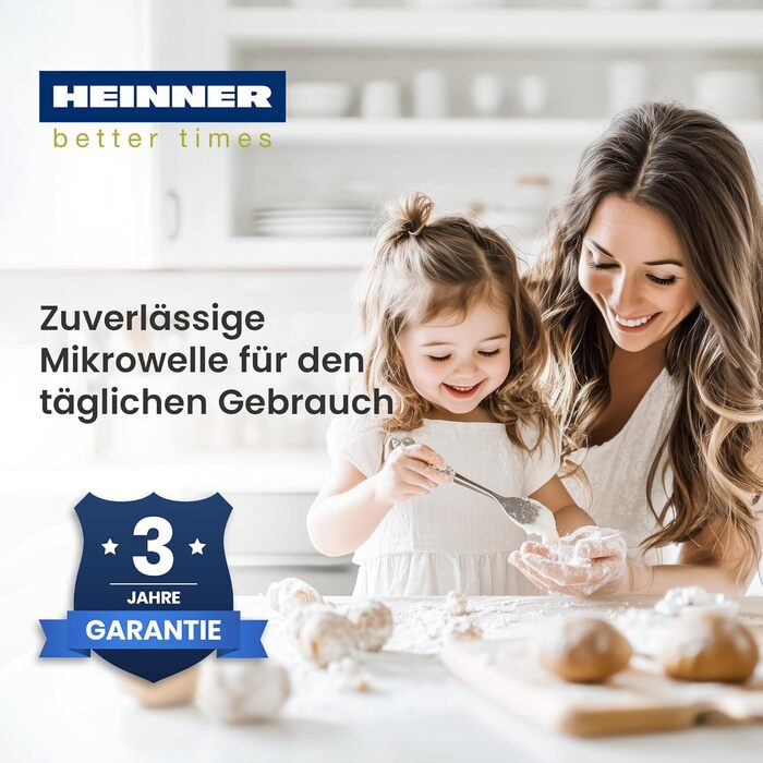 Мікрохвильова піч HMW-MD25DMRBK Mirror Black, 25 л, 800 Вт, 5 рівнів потужності, таймер, функція розморожування, чорний колір, поворотний піднос 28,5 см, 3 роки гарантії